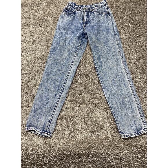 Vintage Levis Jeans Women Size 8 Blue‎ Acid Wash Tapered Mom Jean - Picture 1 of 9